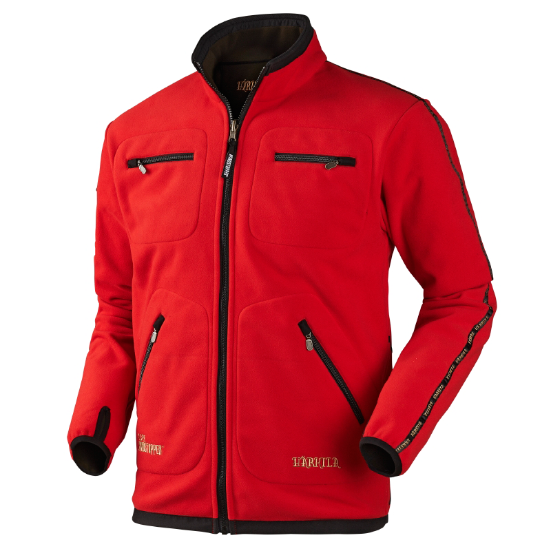 Härkila Kamko Fleecejacke Braun/Rot - Outlet