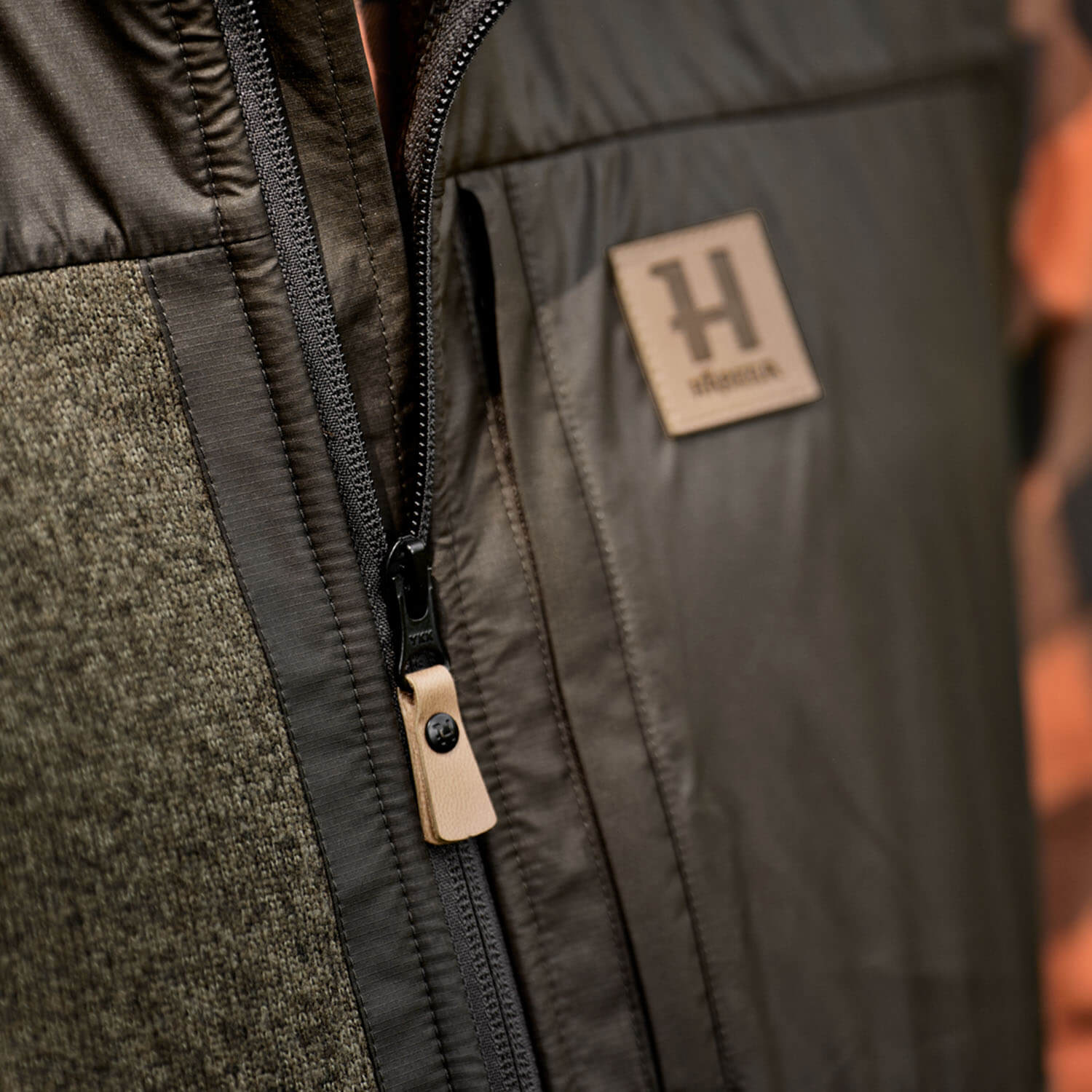 Härkila Fleeceweste Kalix (Willow Green/Shadow brown)