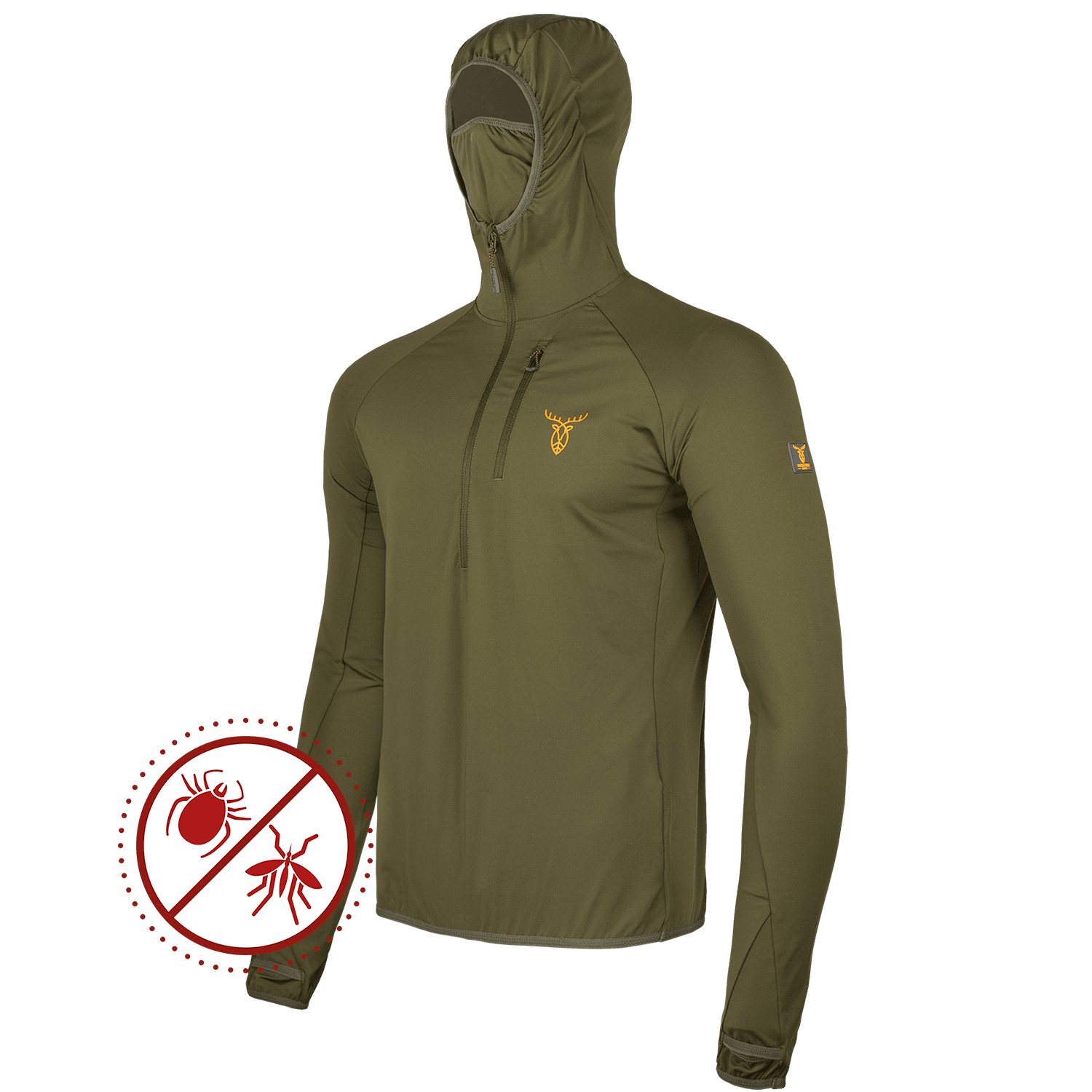  Pirscher Gear Ultralicht 2.0 Tanatex hoodie shirt - Insecten- & tekenbescherming