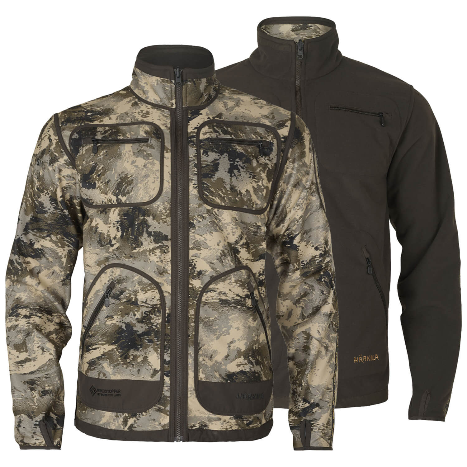 Härkila Wendejacke Kamko Mountain WSP (Braun/AXIS MSP) - Jagdjacken