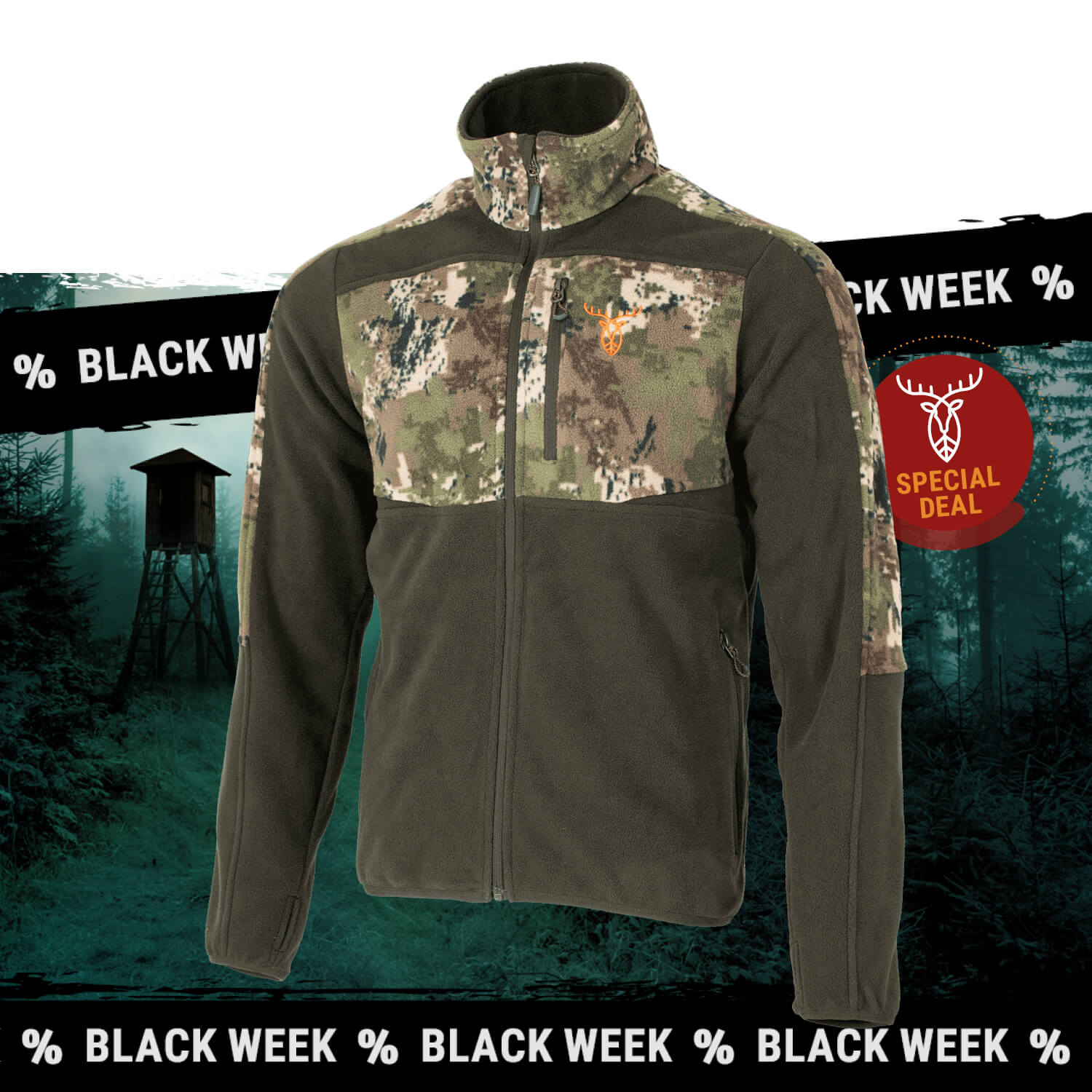 Pirscher Gear Terrain Fleecejacke - Outlet