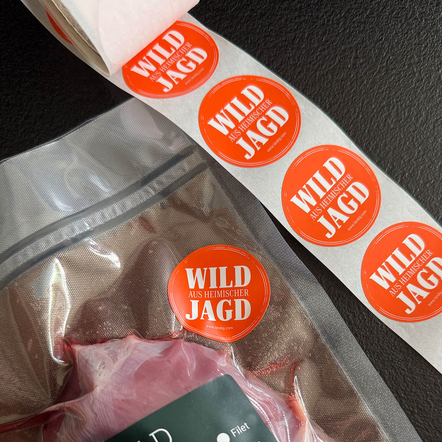 Landig Jagdetiketten "Wild aus heimischer Jagd"