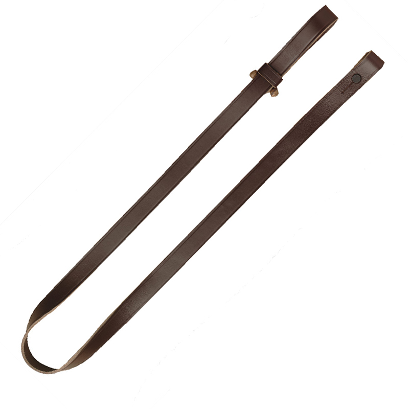 AKAH Gewehrriemen Leder mit Knebel - Gewehrriemen