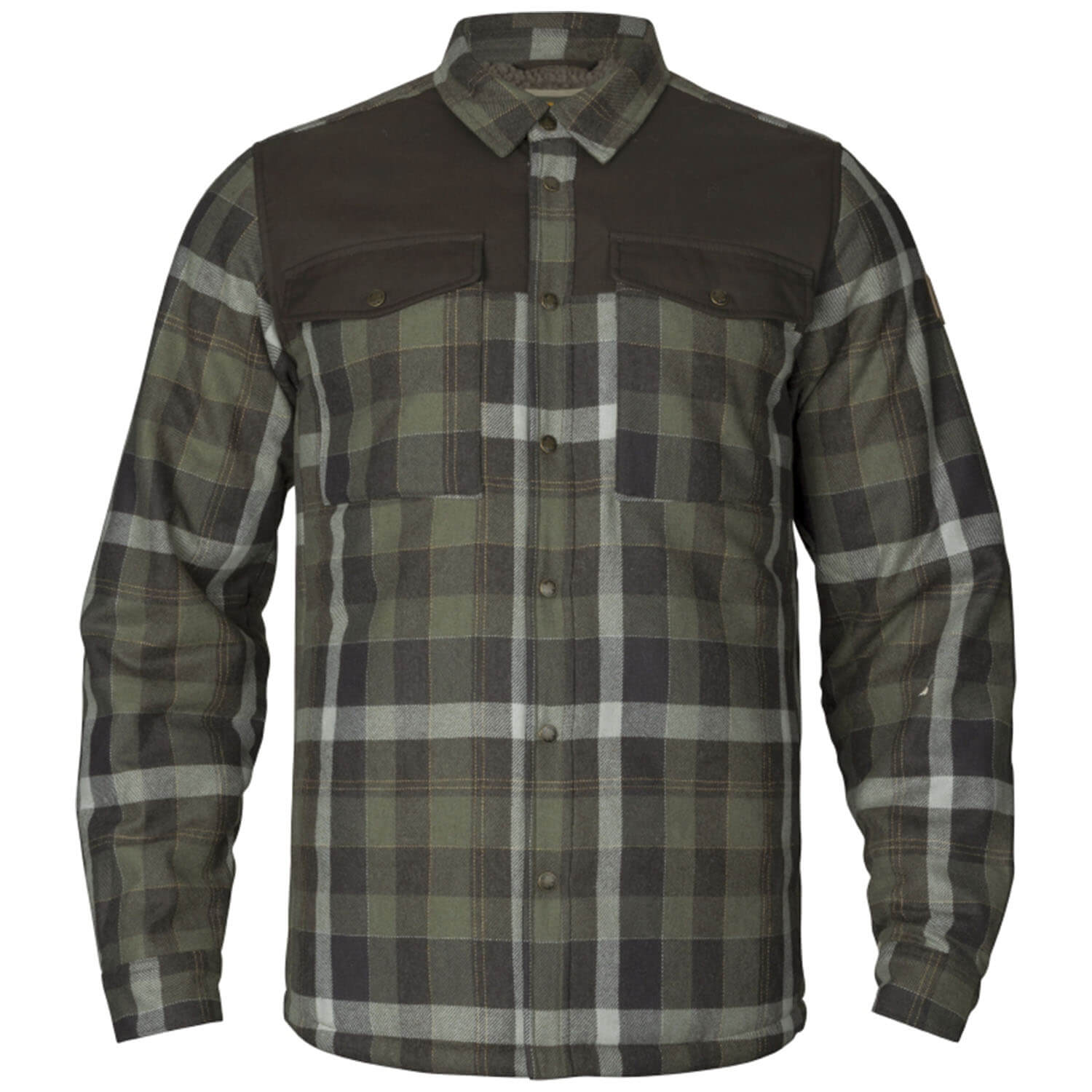 Härkila Hemdjacke Asmund Wool Insulated (Green/Phantom)