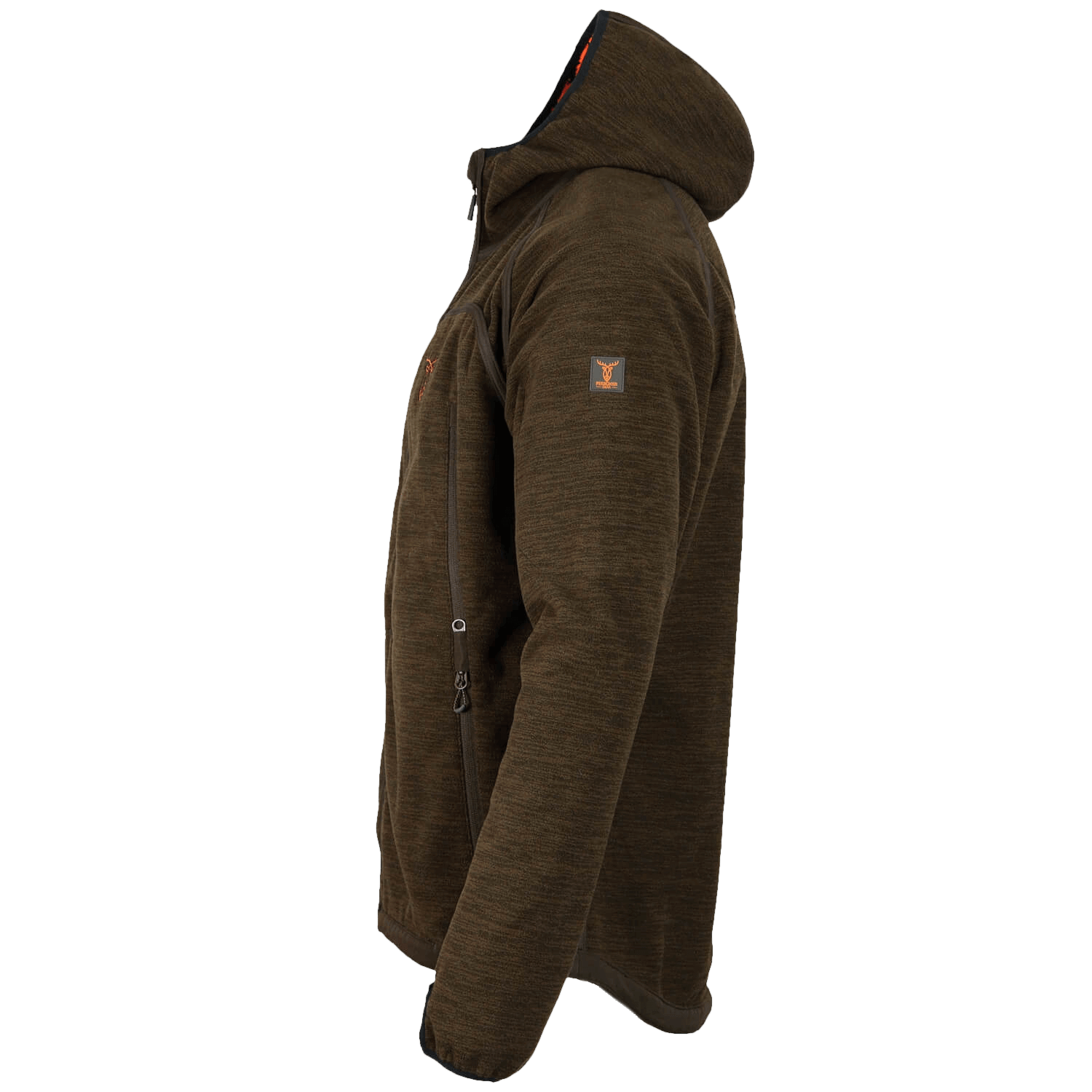 Pirscher Gear Hoodie Fleece-Wendejacke (Blaze/Braun)