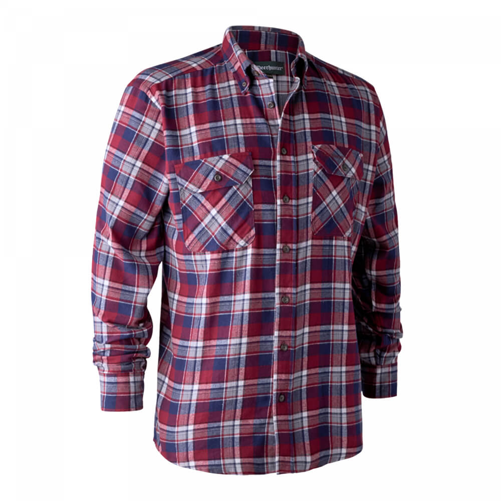 Deerhunter Flanellhemd Marvin (Red Check) - Hemden & Shirts