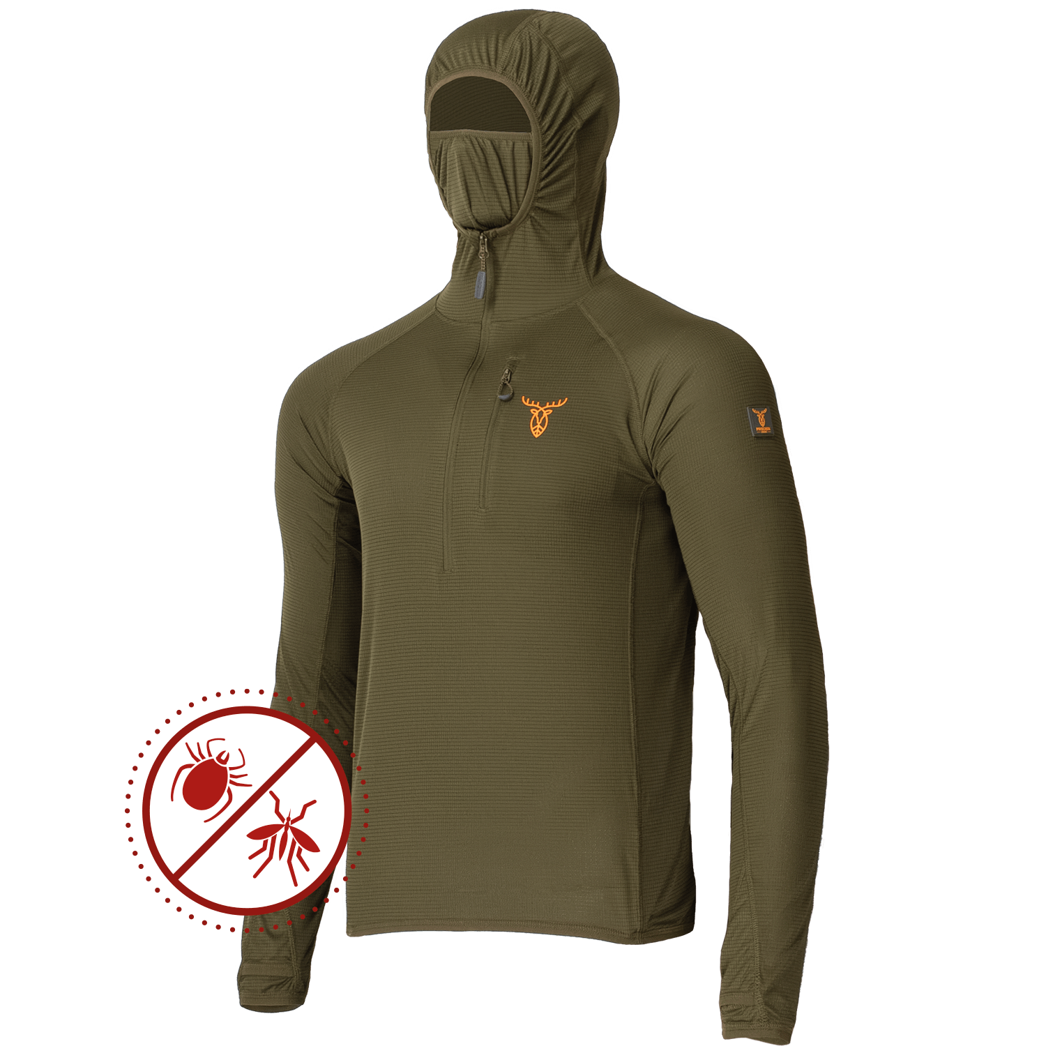 Pirscher Gear Ultralight Tanatex Hoodie-Shirt - Insekten- & Zeckenschutz