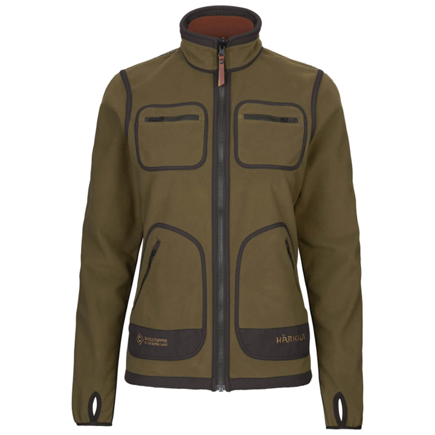 Härkila Damen Wendejacke Kamko (Dark Olive/Arabian Spice)