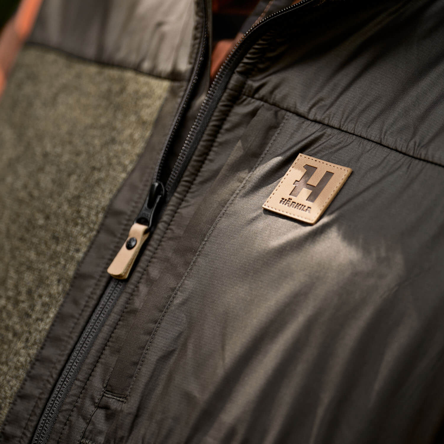 Härkila Fleeceweste Kalix (Willow Green/Shadow brown)