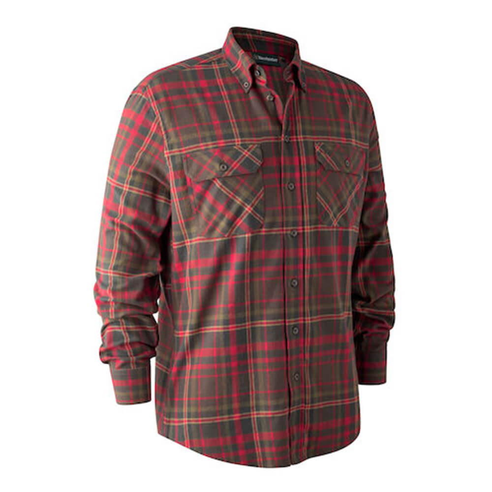 Deerhunter Flanellhemd Marvin (Red Check) - Hemden & Shirts