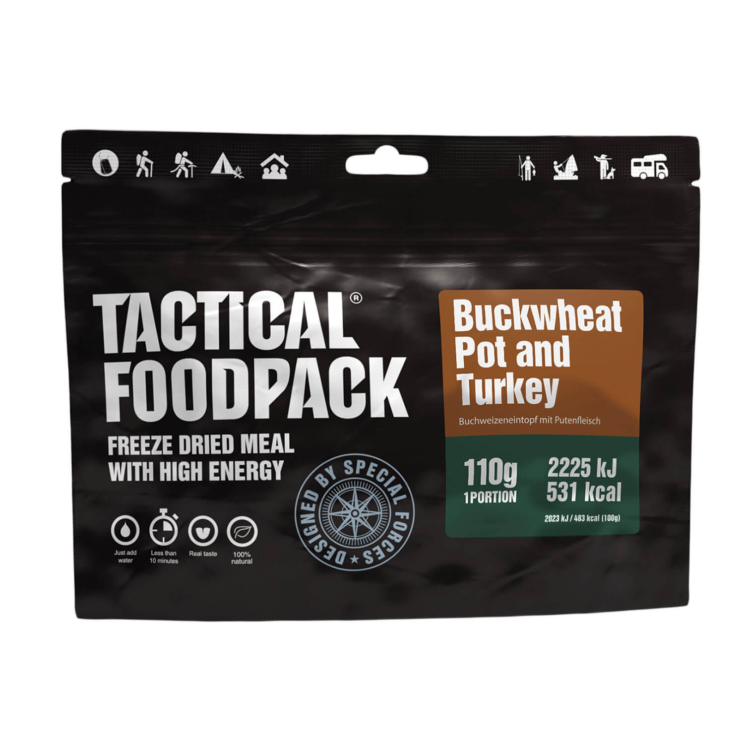 Tactical Foodpack Buckwheat Pot and Turkey - Outdoor Küche