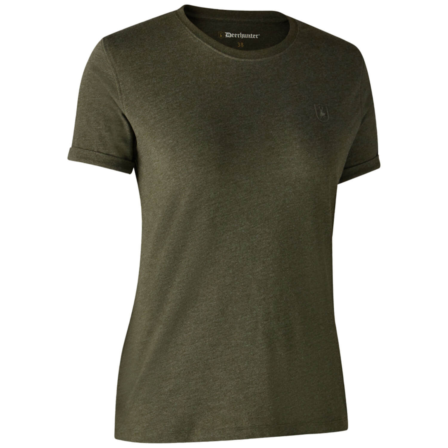 Deerhunter Damen T-Shirt Basic 2er-Pack (Grün/Grau)