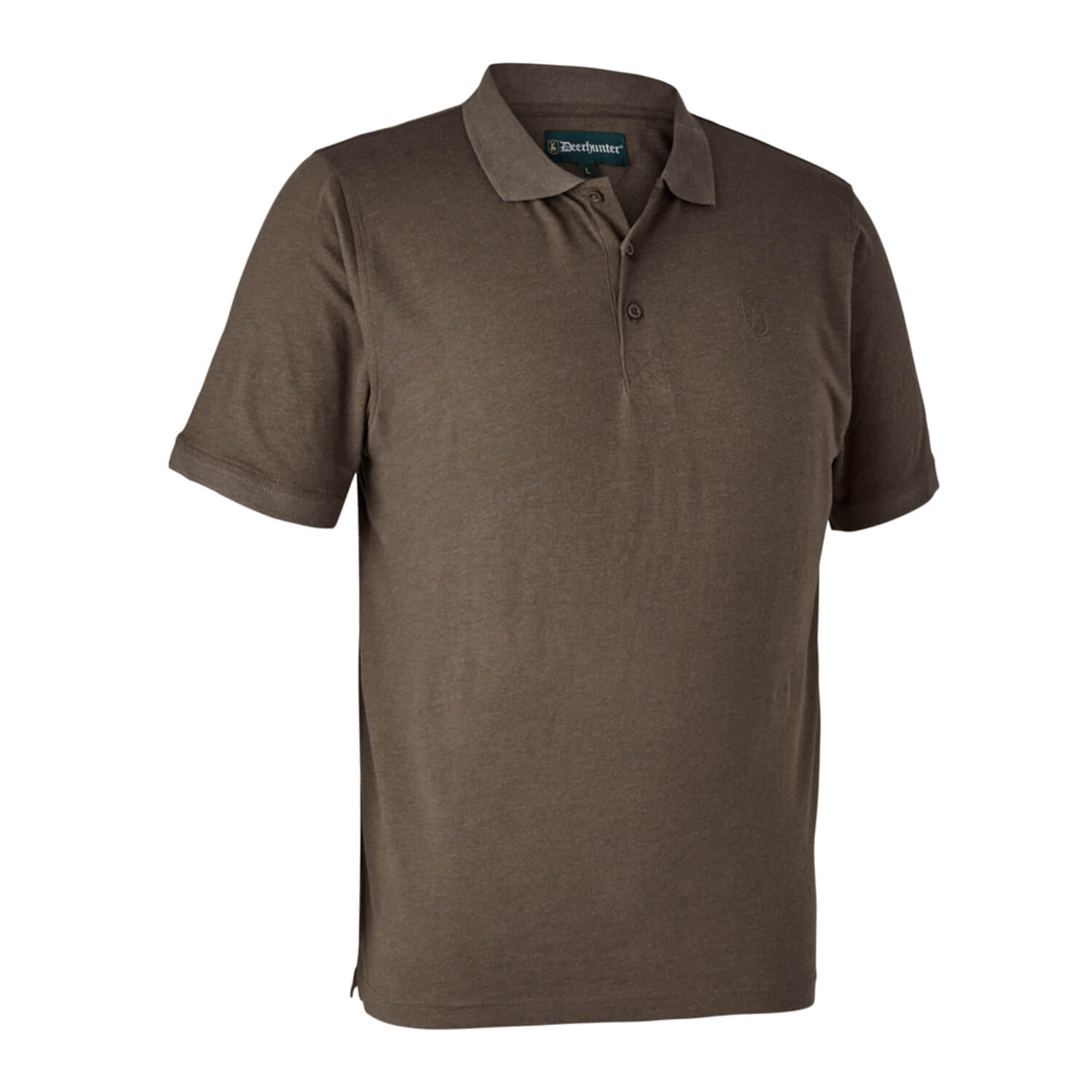Deerhunter Polohemd Gunnar (Brown melange) - Shirts