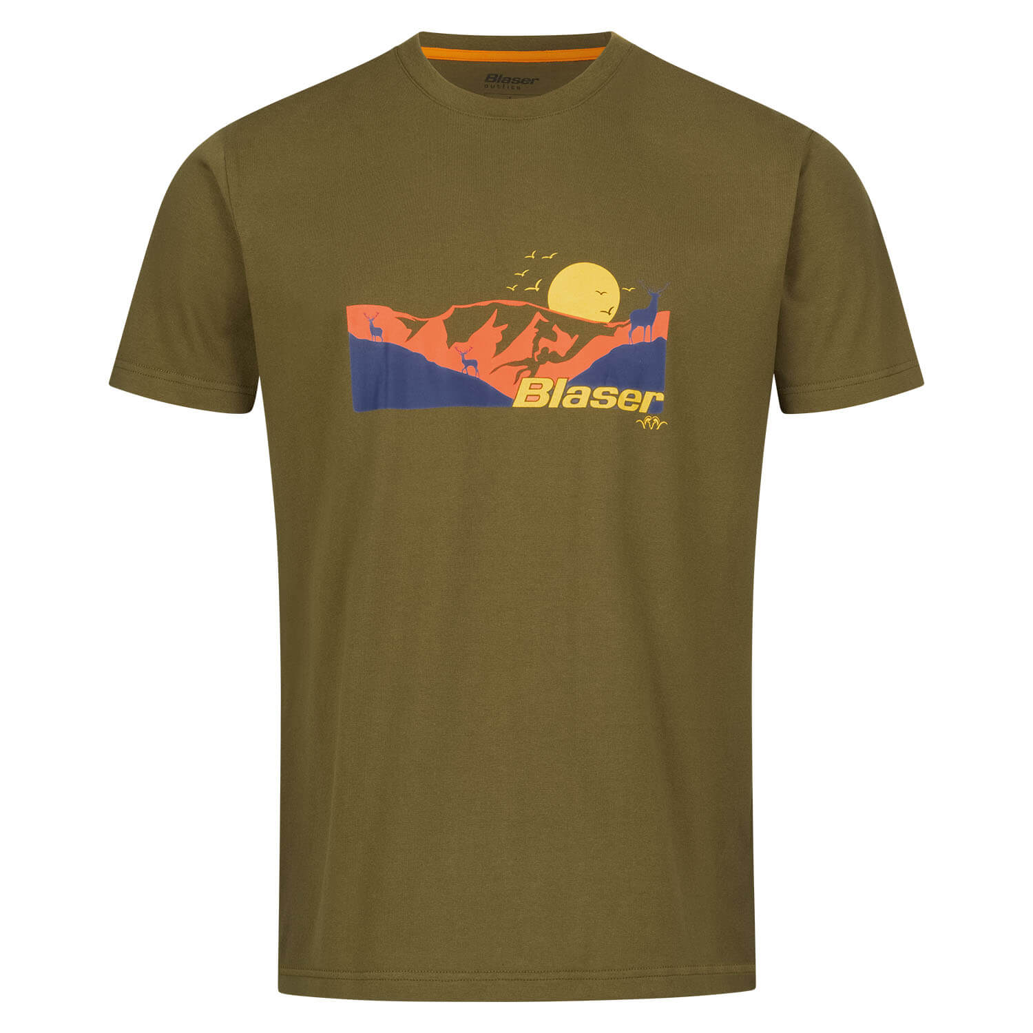 Blaser T-Shirt Allgäu Mountain (Oliv) - Shirts