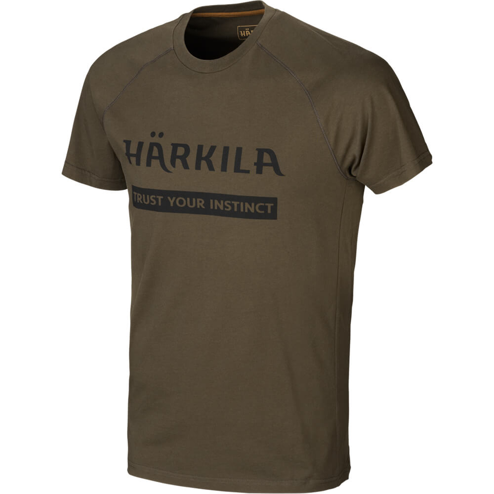 Härkila T-Shirt 2er-pack Logo (Willow Green/Rustique)