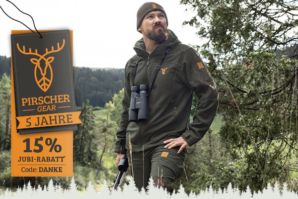 Wir feiern 5 Jahre Pirscher Gear mit 15% Jubi-Rabatt*!