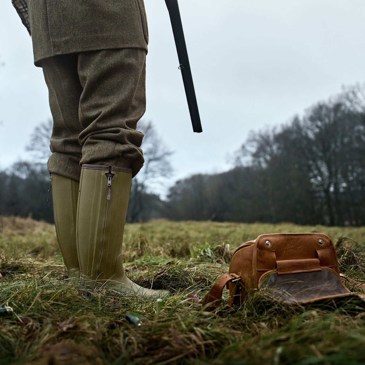 Härkila Gummistiefel Forester Zip (Dark Olive)