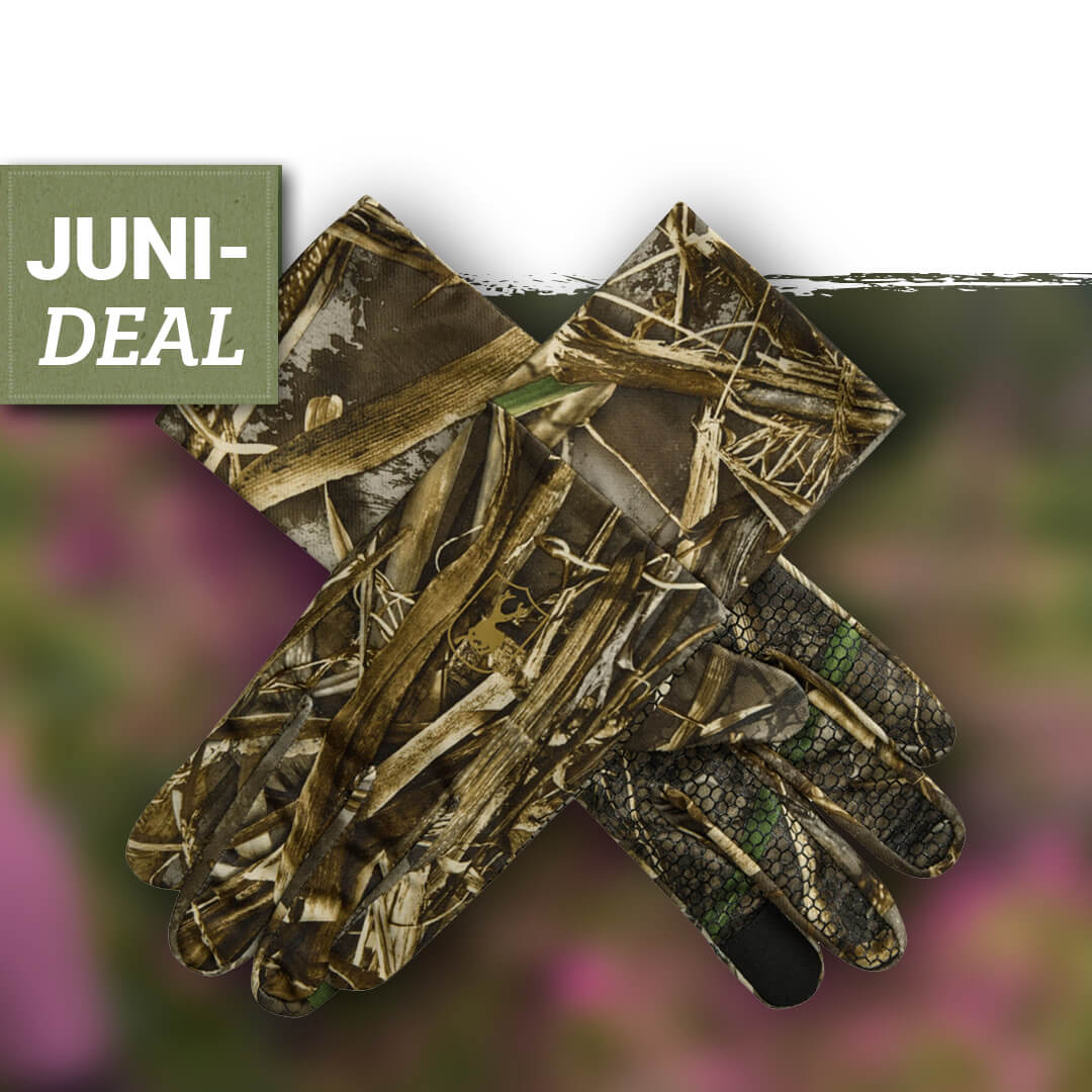 Deerhunter Handschuhe Silikon Grip (Realtree MAX-7) - Tarnhandschuhe