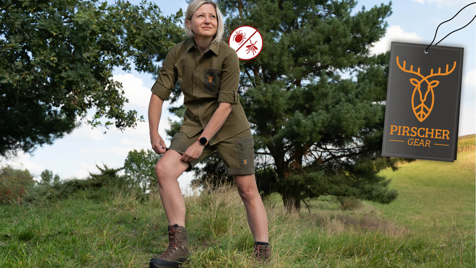 Pirscher Gear Tanatex System für die Jägerin schützt vor Zecken und Mücken