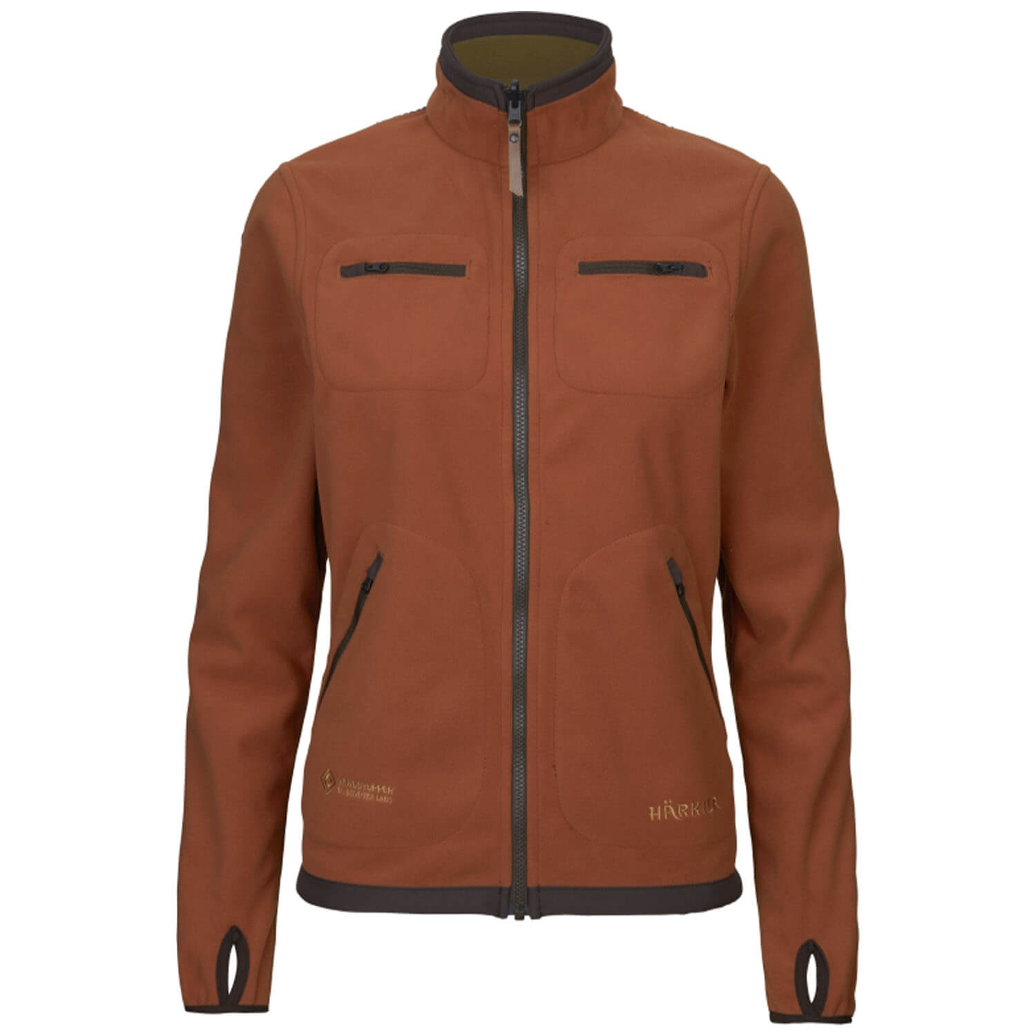 Härkila Damen Wendejacke Kamko (Dark Olive/Arabian Spice)
