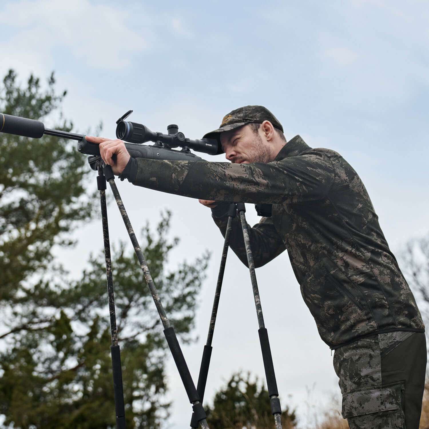  Härkila fleecejas Noctyx Volledige Rits (AXIS MSP Zwart)