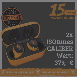 Jubi-Gewinnspiel im November: Gewinnen Sie einen von zwei ISOtunes CALIBER In-Ear-Gehörschutz
