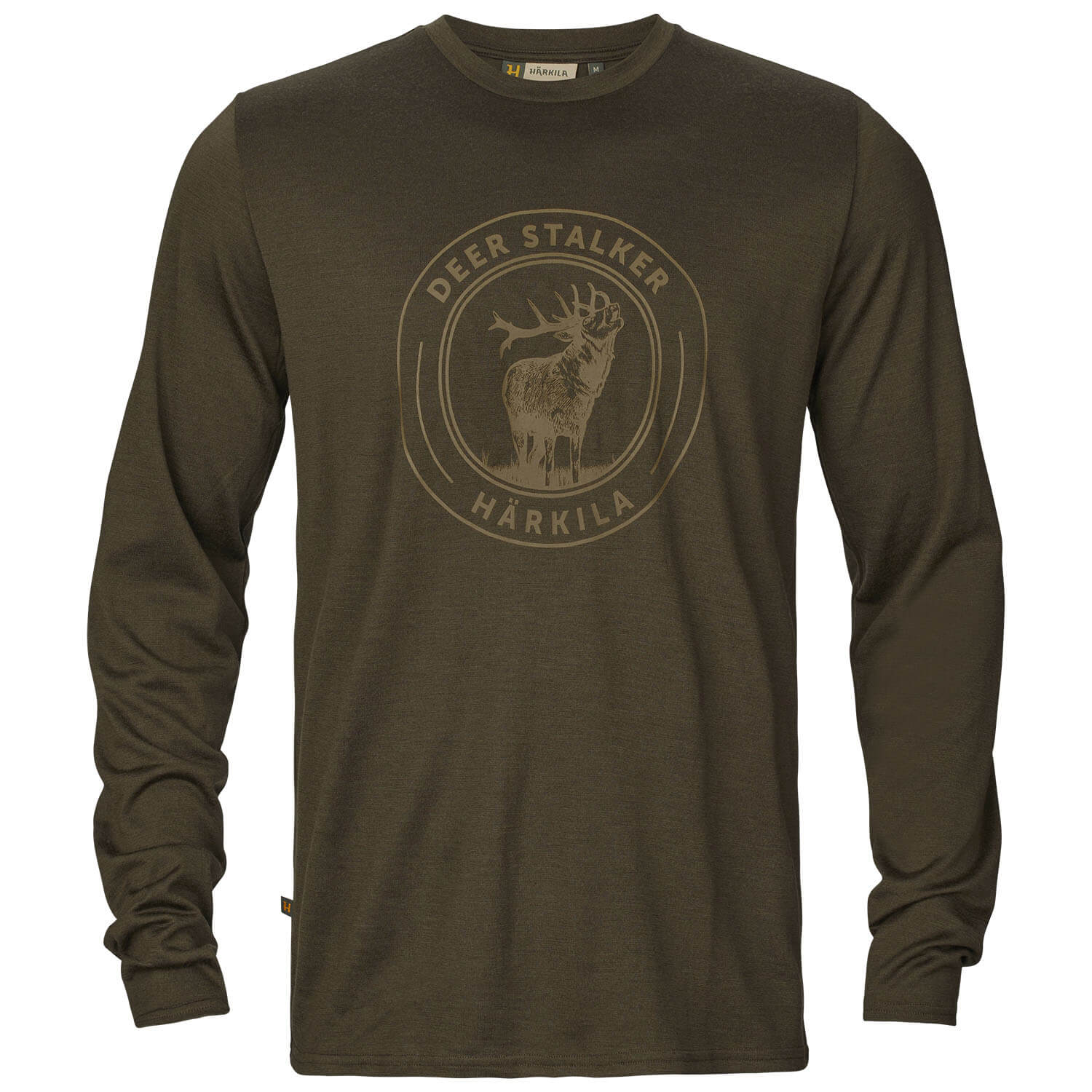Härkila Langarmshirt Game (Willow Green Stag) - Shirts