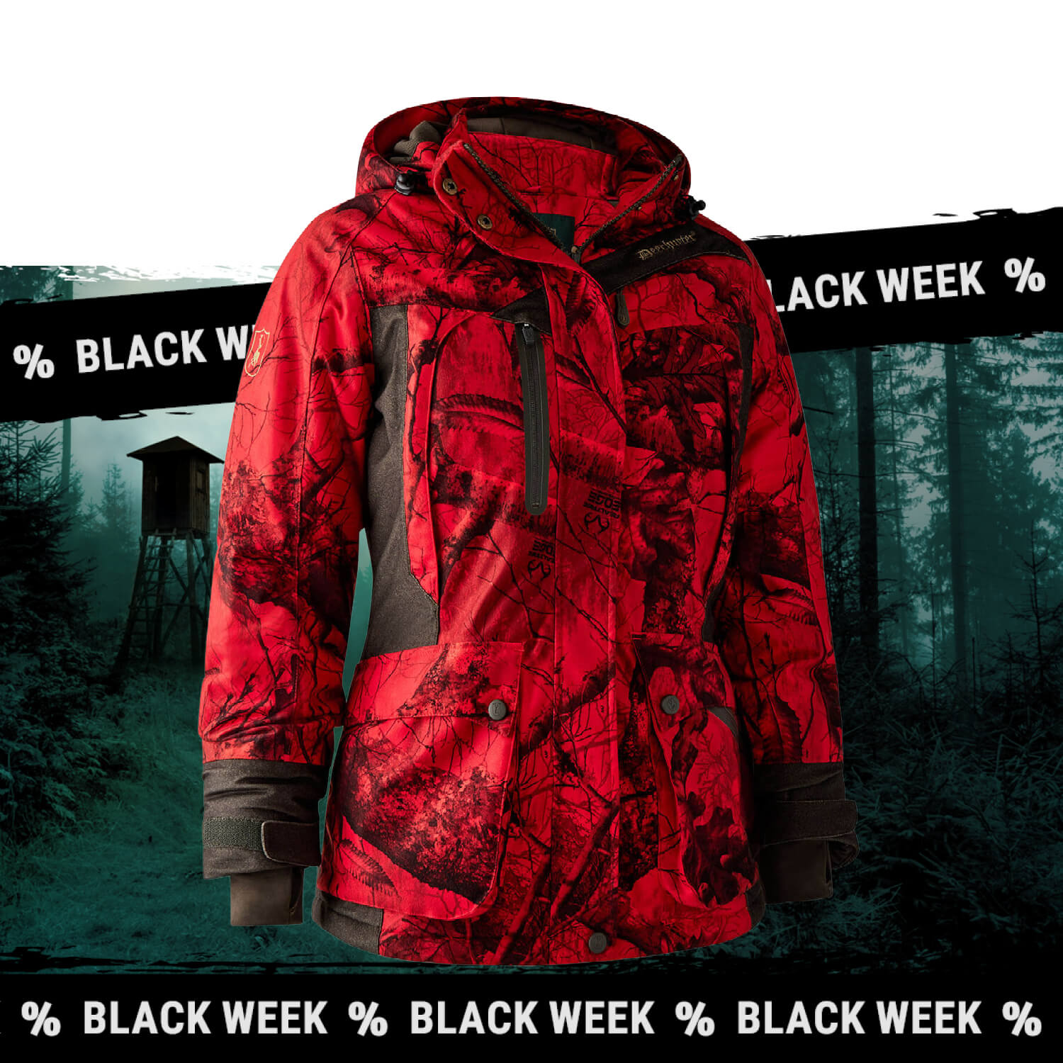Deerhunter Winterjacke Lady Raven Arctic (RED)