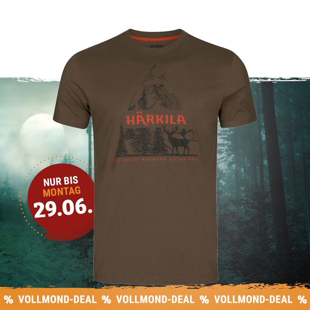 Härkila T-Shirt Nature (Slate Black) - Jachtkleding Heren