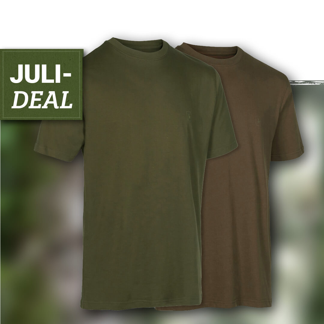 Deerhunter T-Shirt (2er Set) Grün/Braun