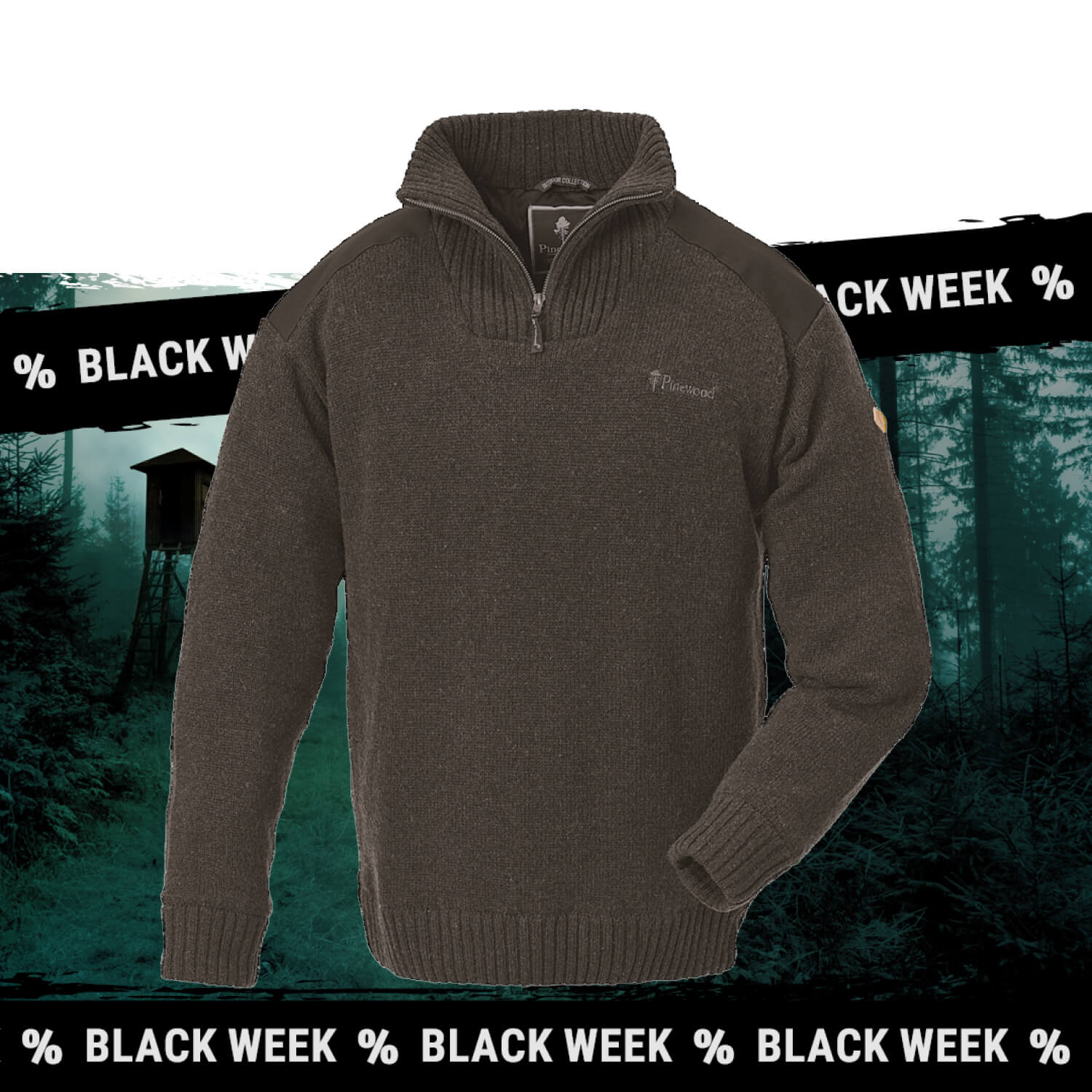 Pinewood Hurricane Pullover (braun)