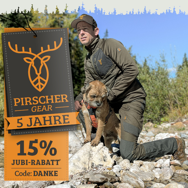Wir feiern 5 Jahre Pirscher Gear mit 15% Jubi-Rabatt*!