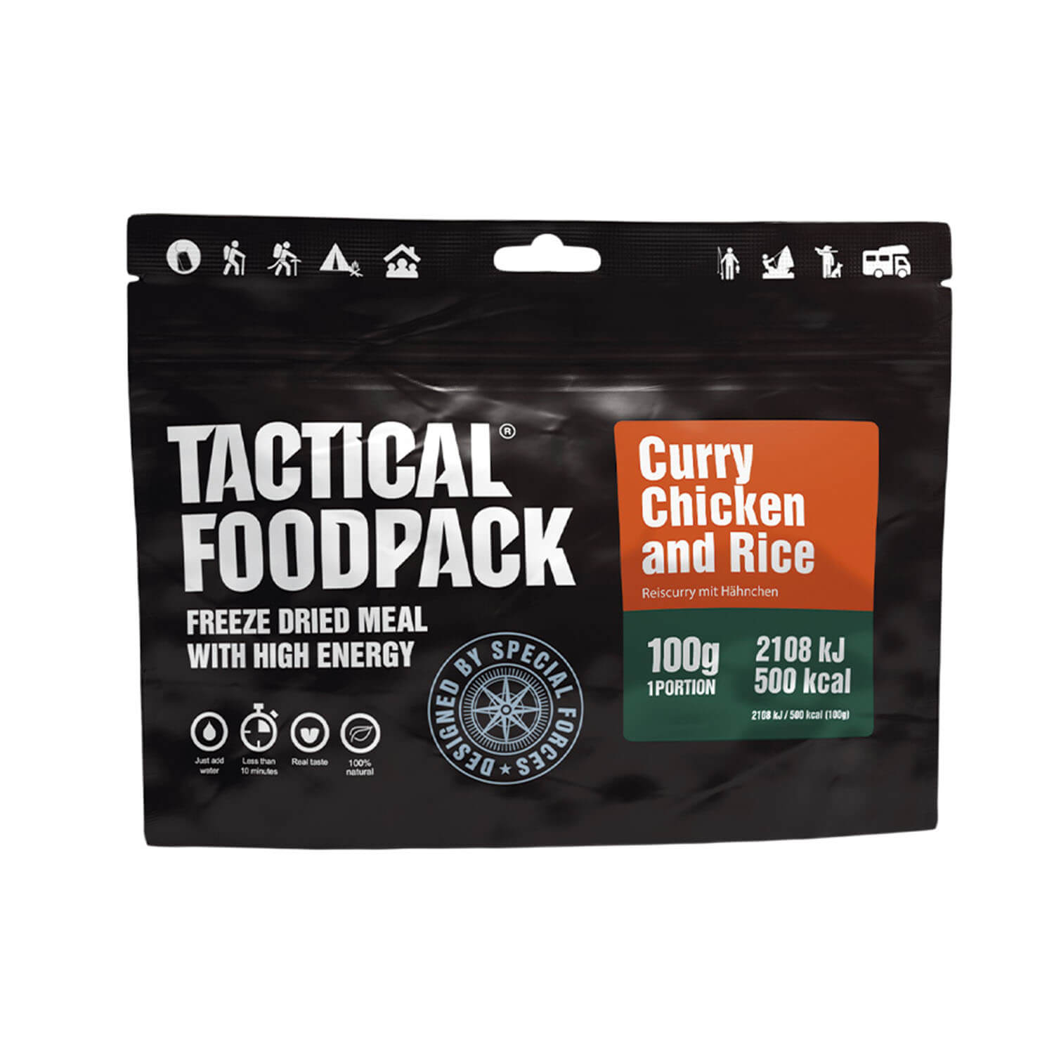 Tactical Foodpack Curry Chicken and Rice - Outdoor Küche