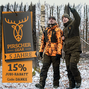 Wir feiern 5 Jahre Pirscher Gear mit 15% Jubi-Rabatt*!