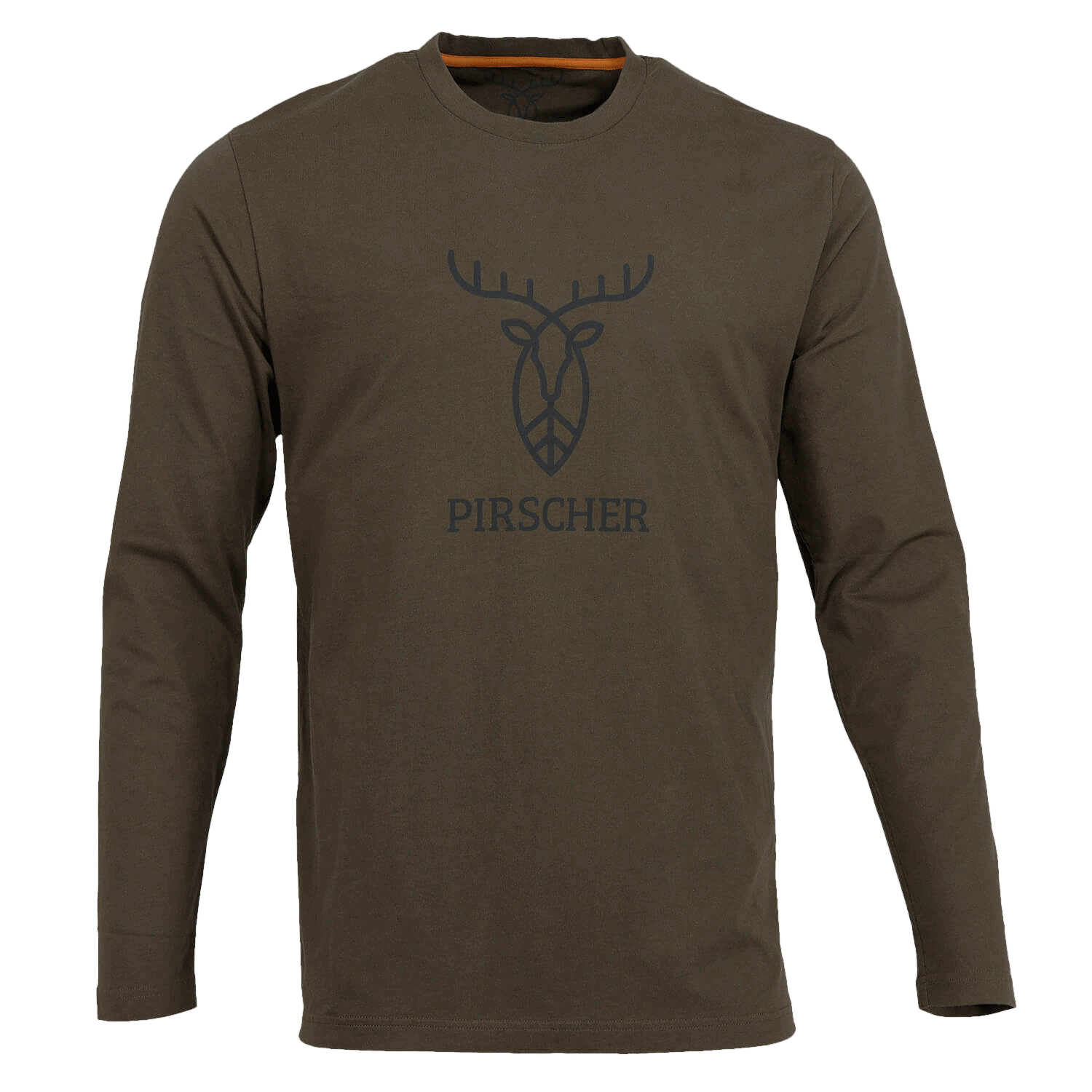 Pirscher Gear LS Shirt Logo (Braun) - Sommer-Jagdbekleidung