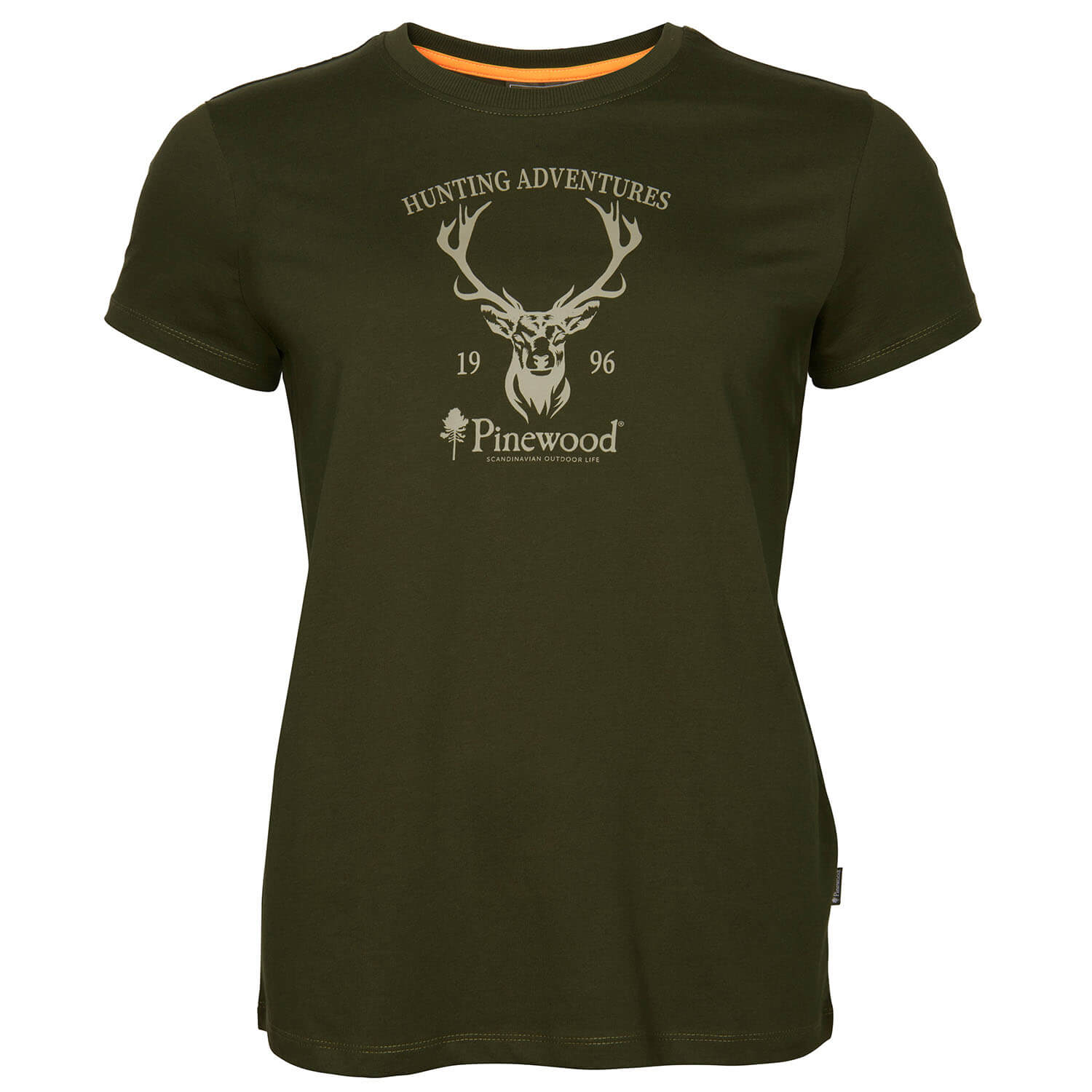 Pinewood Damen T-Shirt Red Deer (Green) - Sommer-Jagdbekleidung