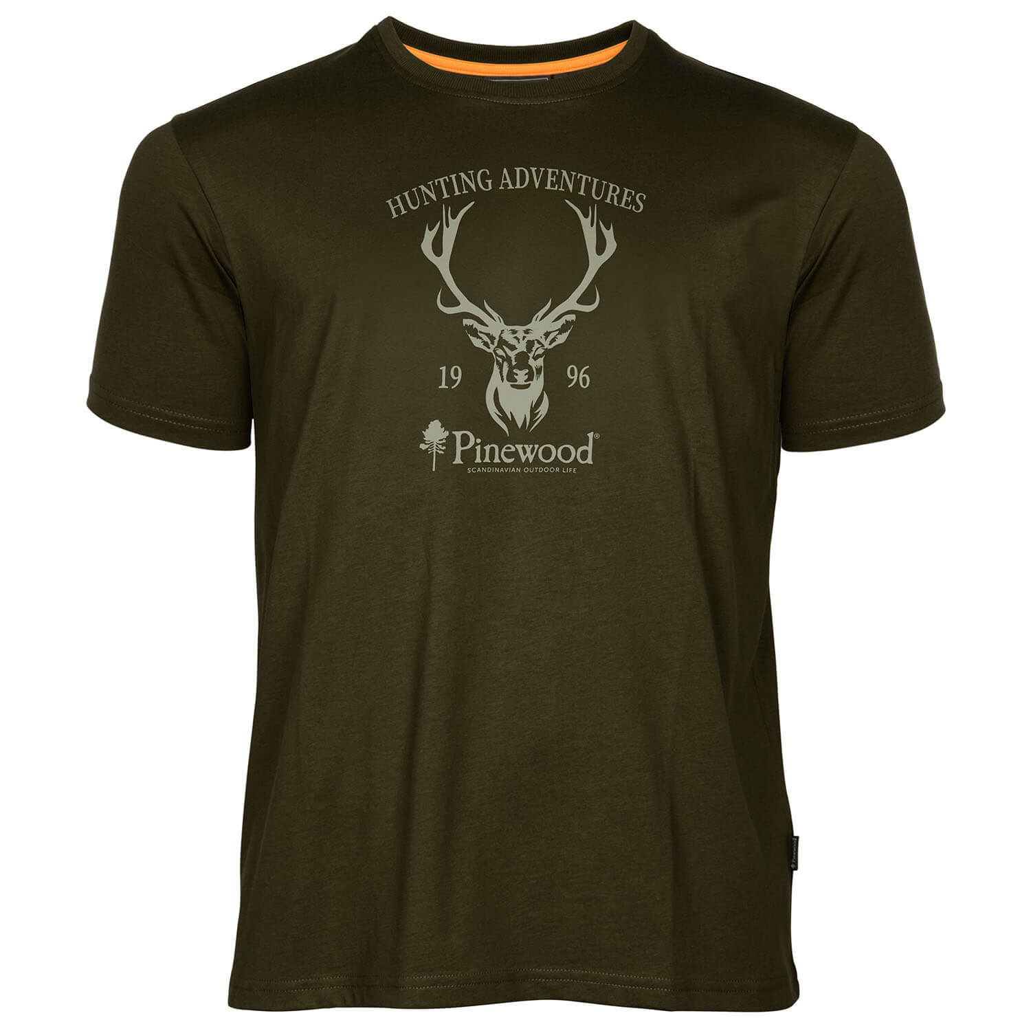 Pinewood T-Shirt Red Deer (Green) - Shirts