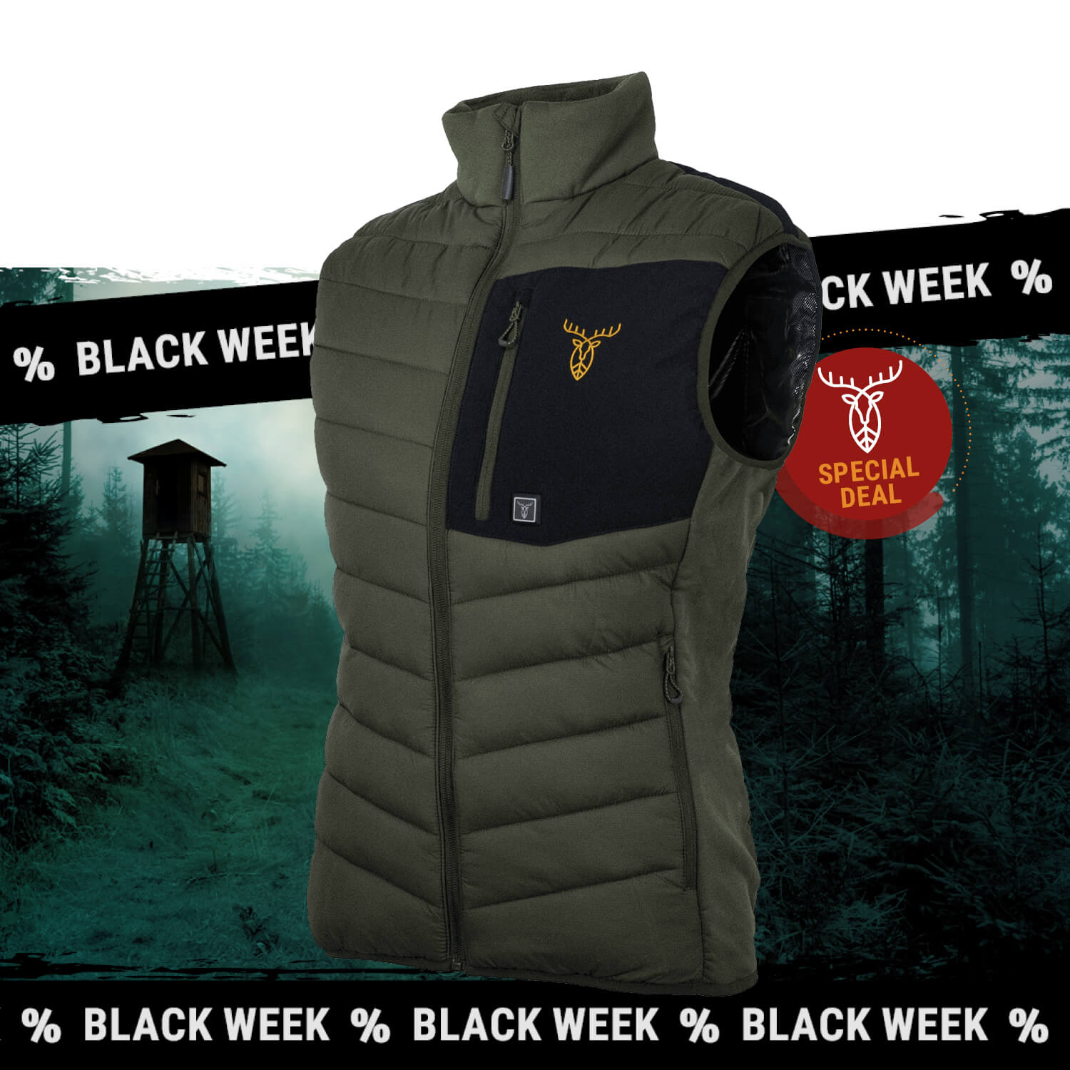 Pirscher Gear Damen-Heizweste - Outlet