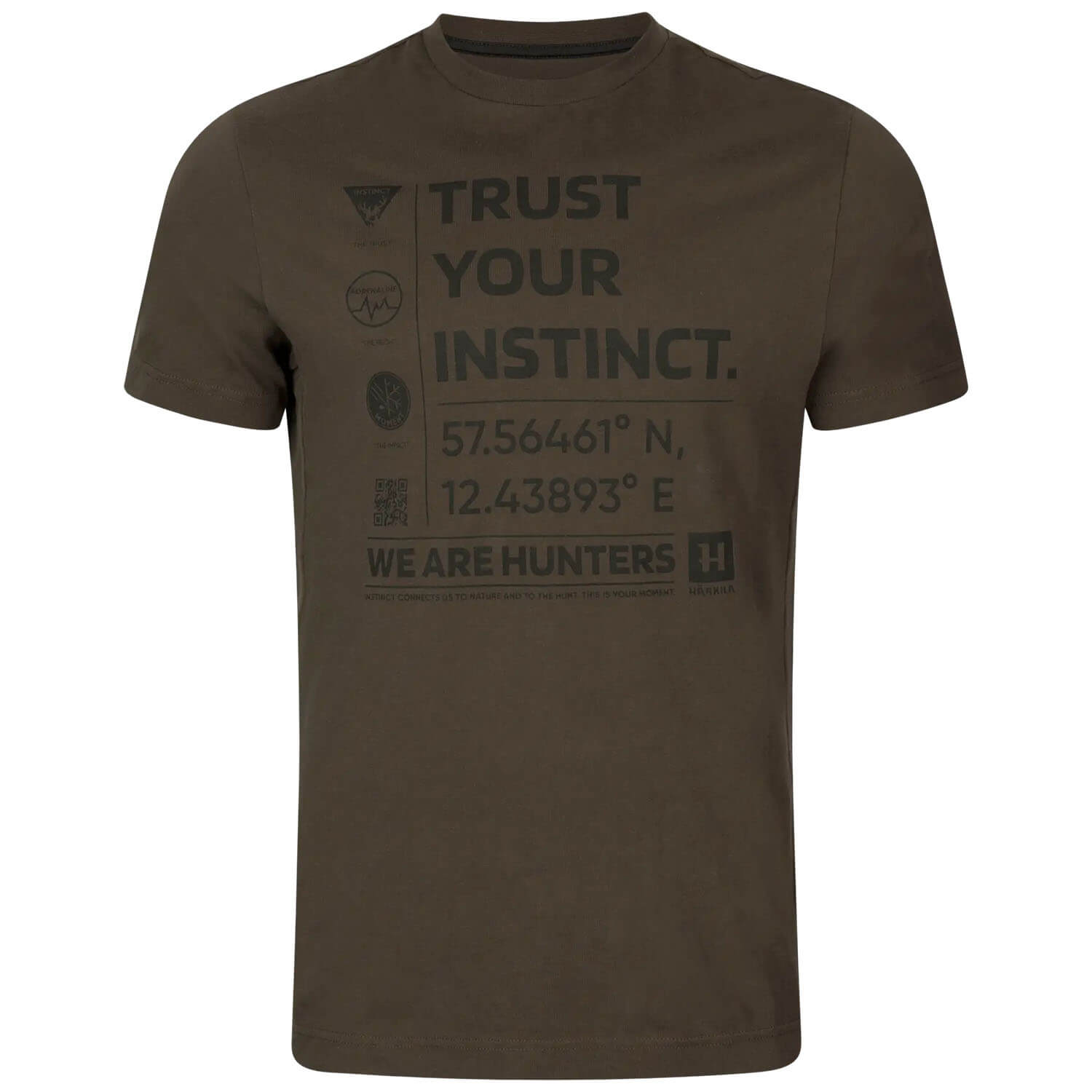 Härkila T-Shirt Instinct (Shadow Brown) - Shirts