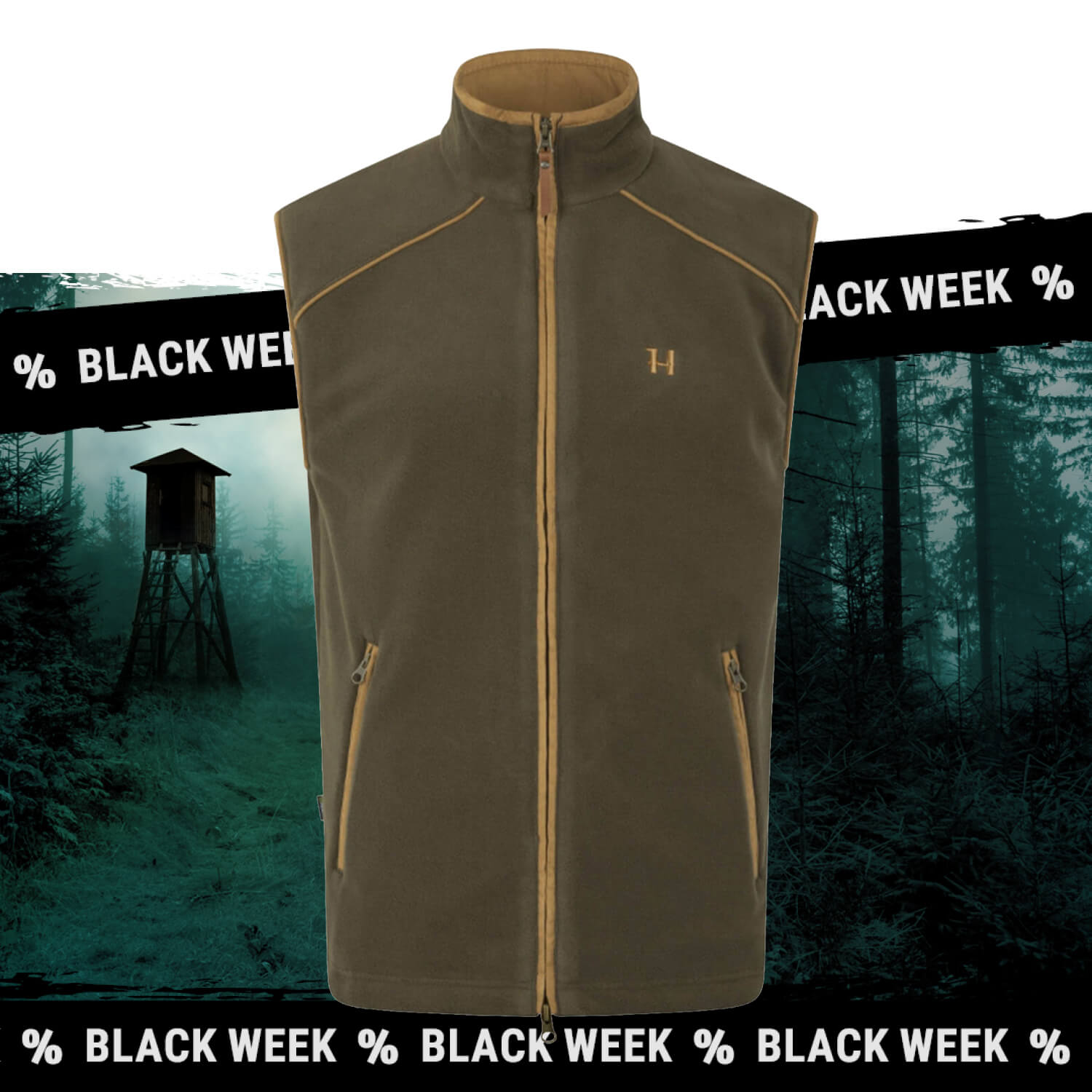 Härkila Jagdweste Sandhem 200 (Willow Green)